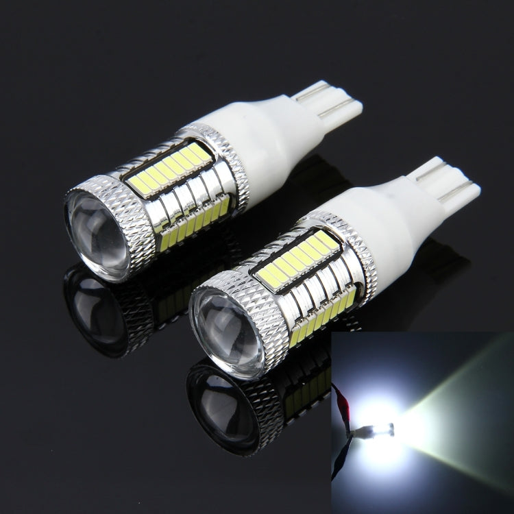 2 ชิ้น T15 10 วัตต์ 650 LM 6000K ไฟเบรกรถยนต์อัตโนมัติไฟสำรองไฟสำรองพร้อมหลอดไฟ CREE 1 ดวงและหลอดไฟ LED SMD-4014 32 ดวง DC 12V, T15