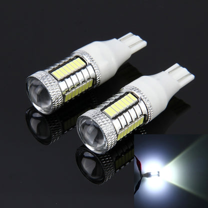 2 ชิ้น T15 10 วัตต์ 650 LM 6000K ไฟเบรกรถยนต์อัตโนมัติไฟสำรองไฟสำรองพร้อมหลอดไฟ CREE 1 ดวงและหลอดไฟ LED SMD-4014 32 ดวง DC 12V, T15