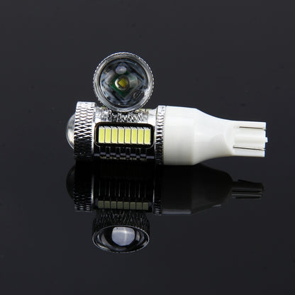2 ชิ้น T15 10 วัตต์ 650 LM 6000K ไฟเบรกรถยนต์อัตโนมัติไฟสำรองไฟสำรองพร้อมหลอดไฟ CREE 1 ดวงและหลอดไฟ LED SMD-4014 32 ดวง DC 12V, T15