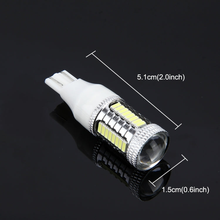 2 ชิ้น T15 10 วัตต์ 650 LM 6000K ไฟเบรกรถยนต์อัตโนมัติไฟสำรองไฟสำรองพร้อมหลอดไฟ CREE 1 ดวงและหลอดไฟ LED SMD-4014 32 ดวง DC 12V, T15
