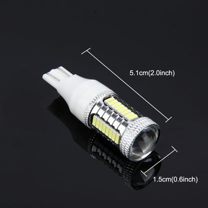 2 ชิ้น T15 10 วัตต์ 650 LM 6000K ไฟเบรกรถยนต์อัตโนมัติไฟสำรองไฟสำรองพร้อมหลอดไฟ CREE 1 ดวงและหลอดไฟ LED SMD-4014 32 ดวง DC 12V, T15