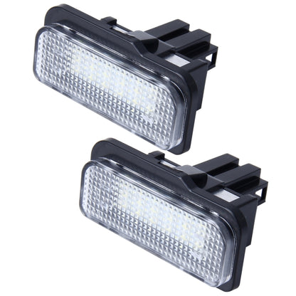 ไฟป้ายทะเบียน PCS Canbus 2 ดวงพร้อมหลอดไฟ SMD-3528 24 ดวงสำหรับ Benz, For Benz