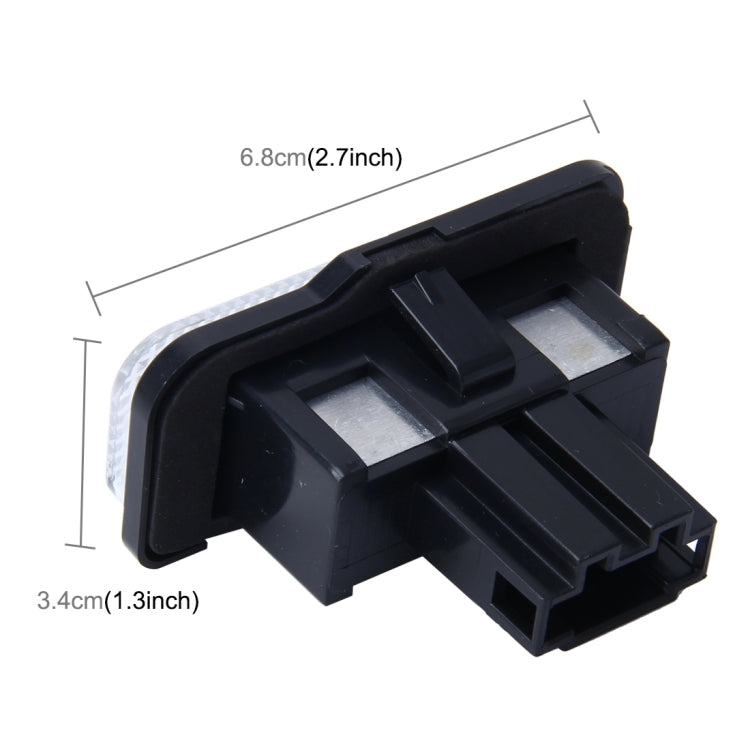 ไฟป้ายทะเบียน PCS Canbus 2 ดวงพร้อมหลอดไฟ SMD-3528 24 ดวงสำหรับ Benz, For Benz
