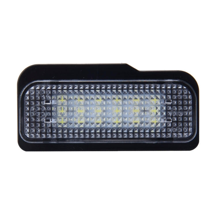 ไฟป้ายทะเบียน PCS Canbus 2 ดวงพร้อมหลอดไฟ SMD-3528 24 ดวงสำหรับ Benz, For Benz