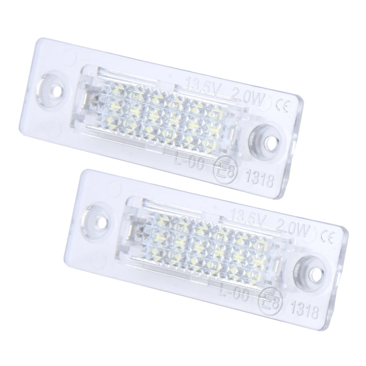 ไฟป้ายทะเบียน PCS 2 ดวงพร้อมหลอดไฟ SMD-3528 24 ดวงสำหรับโฟล์คสวาเก้น, For Volkswagen