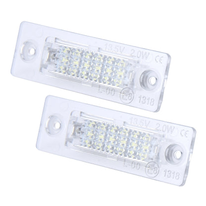 ไฟป้ายทะเบียน PCS 2 ดวงพร้อมหลอดไฟ SMD-3528 24 ดวงสำหรับโฟล์คสวาเก้น, For Volkswagen