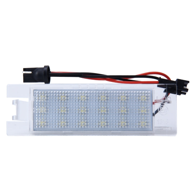 ไฟป้ายทะเบียน PCS 2 ดวงพร้อมหลอดไฟ SMD-3528 24 ดวงสำหรับ Opel, For Opel