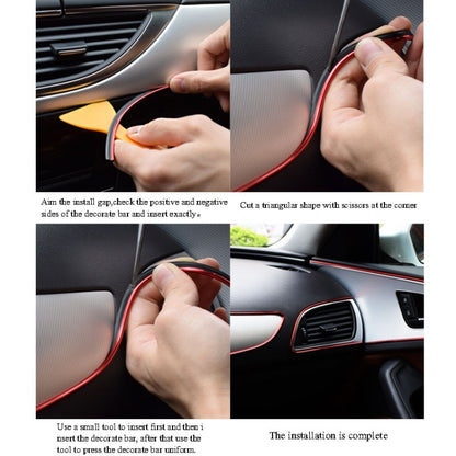 5 M Trim สำหรับ DIY รถยนต์ภายในรถยนต์ Trim ตกแต่งเส้นแถบฟิล์ม Scraper