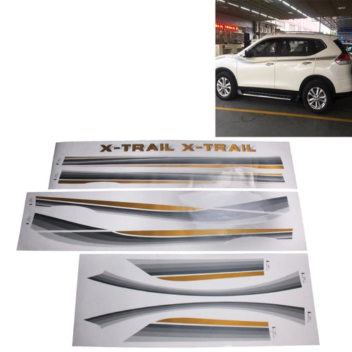 3 ชิ้น SUV Body แถบตกแต่งรถยี่ห้อ Streamline Shining สติกเกอร์สำหรับ Honda CRV Nissarl X-Trail/Qashqai /Murano Series, Strip Brand Car Streamline Shining Sticker