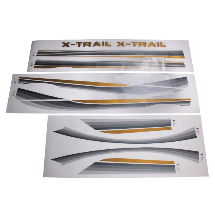 3 ชิ้น SUV Body แถบตกแต่งรถยี่ห้อ Streamline Shining สติกเกอร์สำหรับ Honda CRV Nissarl X-Trail/Qashqai /Murano Series, Strip Brand Car Streamline Shining Sticker