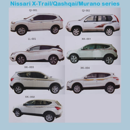 3 ชิ้น SUV Body แถบตกแต่งรถยี่ห้อ Streamline Shining สติกเกอร์สำหรับ Honda CRV Nissarl X-Trail/Qashqai /Murano Series, Strip Brand Car Streamline Shining Sticker
