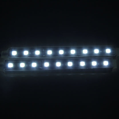 2 in 1 4.5W 18 SMD-5050-LEDs RGB รถ ตกแต่งพื้นภายในบรรยากาศโคมไฟนีออน, DC 12V, 2 in 1 4.5W (White Light)