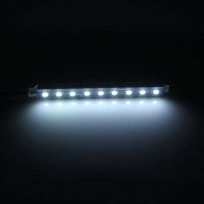 2 in 1 4.5W 18 SMD-5050-LEDs RGB รถ ตกแต่งพื้นภายในบรรยากาศโคมไฟนีออน, DC 12V, 2 in 1 4.5W (White Light)