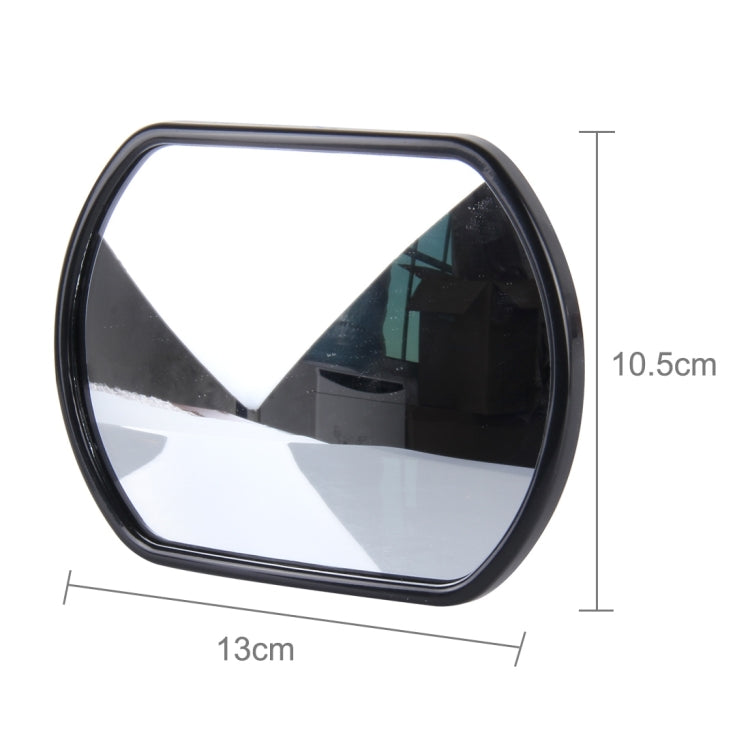 3R-025 รถบรรทุกจุดบอดกระจกมองหลังมุมกว้างขนาด: 14 ซม. × 10.5 ซม., 3R-025 (Black)
