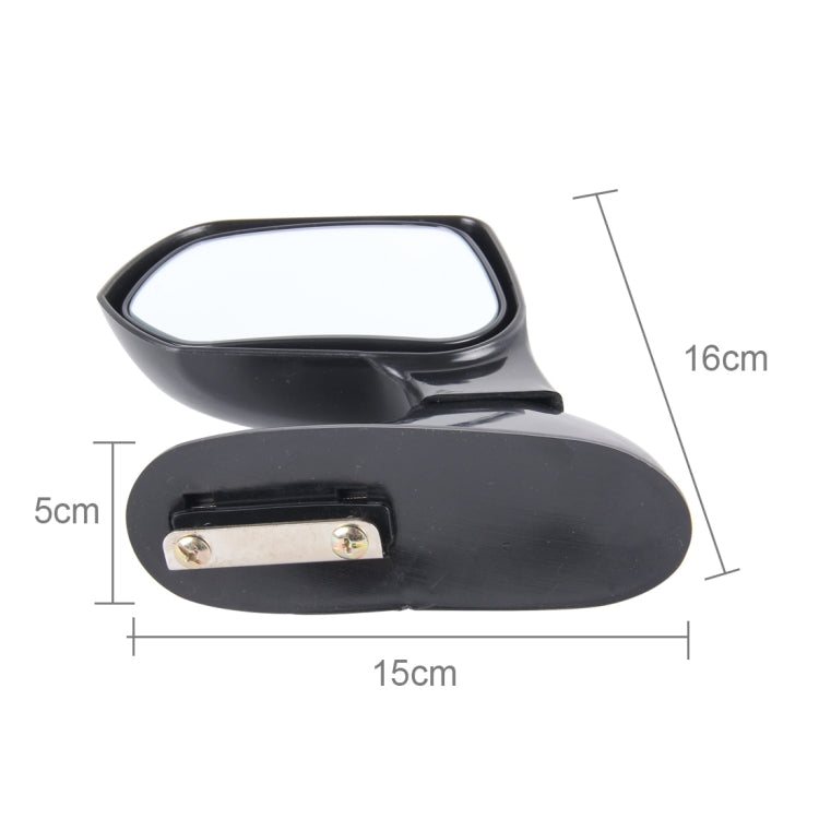 3R-105 กระจกมองข้างซ้ายหมุนได้ 360 องศาสำหรับรถยนต์ออโต้, 3R-105L(Black), 3R-105L (Silver)