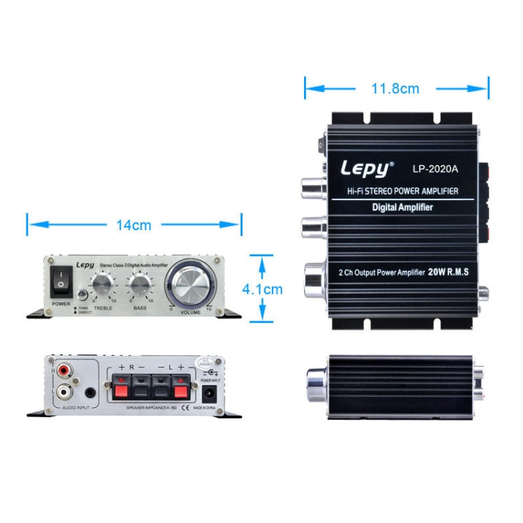 LP-2020A รถยนต์/ครัวเรือนHIFI เครื่องขยายเสียง,รองรับ MP3,UK ปลั๊ก 3A แหล่งจ่ายไฟ, UK Plug