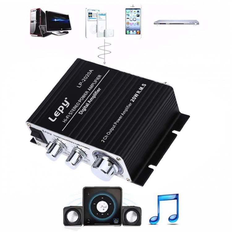 LP-2020A รถยนต์/ครัวเรือนHIFI เครื่องขยายเสียง,รองรับ MP3,UK ปลั๊ก 3A แหล่งจ่ายไฟ, UK Plug