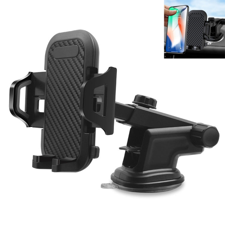 ที่วางโทรศัพท์ในรถยนต์แบบยึดติดรถยนต์แบบมัลติฟังก์ชั่น, Suction Cup Mount Phone Holder (Black)