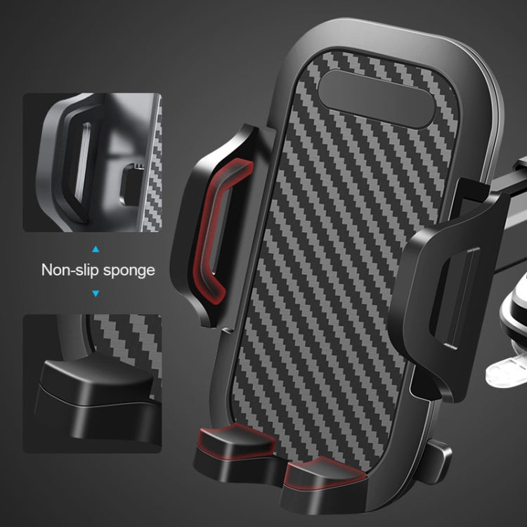 ที่วางโทรศัพท์ในรถยนต์แบบยึดติดรถยนต์แบบมัลติฟังก์ชั่น, Suction Cup Mount Phone Holder (Black)