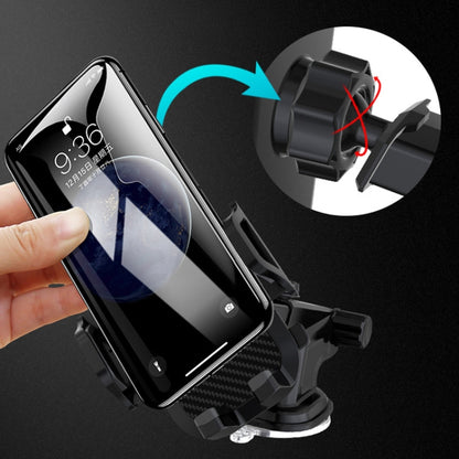 ที่วางโทรศัพท์ในรถยนต์แบบยึดติดรถยนต์แบบมัลติฟังก์ชั่น, Suction Cup Mount Phone Holder (Black)