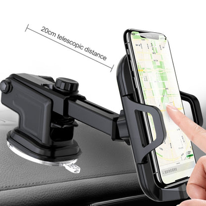 ที่วางโทรศัพท์ในรถยนต์แบบยึดติดรถยนต์แบบมัลติฟังก์ชั่น, Suction Cup Mount Phone Holder (Black)
