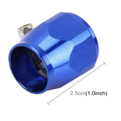 AN8 รถอลูมิเนียมอุปกรณ์เสริมอะแดปเตอร์ Nitrite ท่อ Finisher อะแดปเตอร์ไนลอน Braided Hose Clamp Blue Finish, AN8