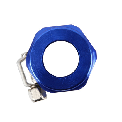 AN8 รถอลูมิเนียมอุปกรณ์เสริมอะแดปเตอร์ Nitrite ท่อ Finisher อะแดปเตอร์ไนลอน Braided Hose Clamp Blue Finish, AN8