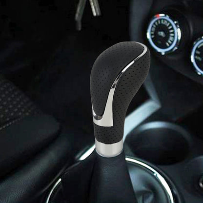 Universal รถหนัง PU และโลหะเกียร์ SHIFT KNOB ดัดแปลง Auto รถเกียร์ SHIFT LEVER KNOB, Gear Shift Knob(Red), Shift Knob 2
