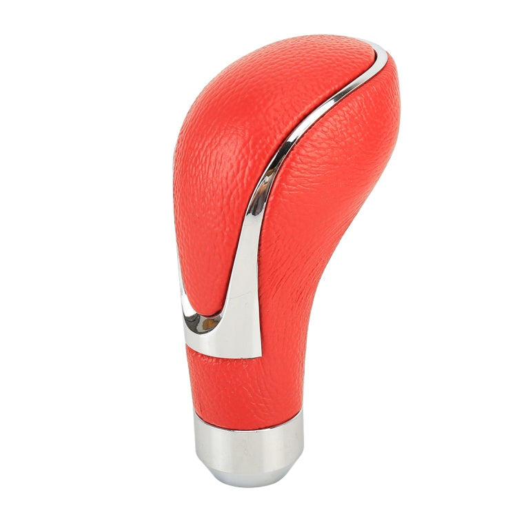 Universal รถหนัง PU และโลหะเกียร์ SHIFT KNOB ดัดแปลง Auto รถเกียร์ SHIFT LEVER KNOB, Gear Shift Knob(Red), Shift Knob 2