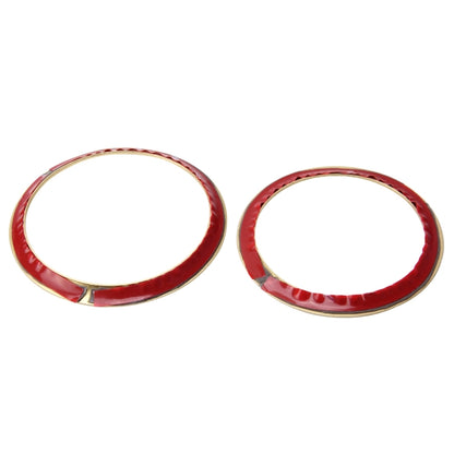 2 ชิ้น/เซ็ตโลหะผสมสังกะสีพวงมาลัยแหวนตกแต่งสติ๊กเกอร์โลโก้แต่งรถการปรับเปลี่ยนรถด้านหน้าโลโก้แหวนตกแต่งฝาครอบด้านหลังตัดฝากระโปรงสัญลักษณ์แหวนสำหรับ BMW 3 Series, For BMW 3 Series
