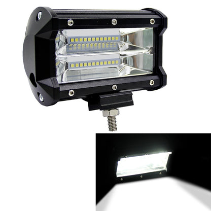5 นิ้ว 18W 24 LED กันน้ำ IP67 สองบาร์ดัดแปลงไฟ Off-road Spotlight ไฟรถทำงานไฟ DC 9-48V, Spot/72W/6000K 3000LM, Yellow/18W/3000K 1080LM