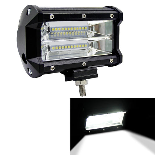5 นิ้ว 18W 24 LED กันน้ำ IP67 สองบาร์ดัดแปลงไฟ Off-road Spotlight ไฟรถทำงานไฟ DC 9-48V, Spot/72W/6000K 3000LM, Yellow/18W/3000K 1080LM
