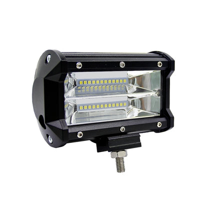 5 นิ้ว 18W 24 LED กันน้ำ IP67 สองบาร์ดัดแปลงไฟ Off-road Spotlight ไฟรถทำงานไฟ DC 9-48V, Spot/72W/6000K 3000LM, Yellow/18W/3000K 1080LM