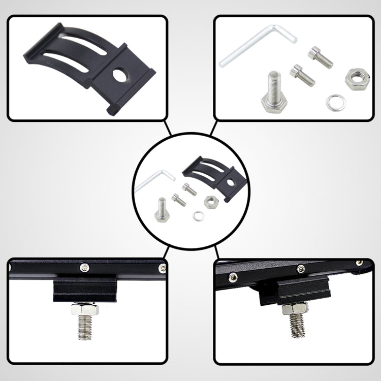 5 นิ้ว 18W 24 LED กันน้ำ IP67 สองบาร์ดัดแปลงไฟ Off-road Spotlight ไฟรถทำงานไฟ DC 9-48V, Spot/72W/6000K 3000LM, Yellow/18W/3000K 1080LM