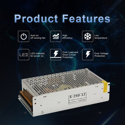 AC 110 / 220V ถึง DC 12V 15A 180W อะแดปเตอร์ AC-DC Converter ขั้นตอนลงโมดูล, 15A 180W