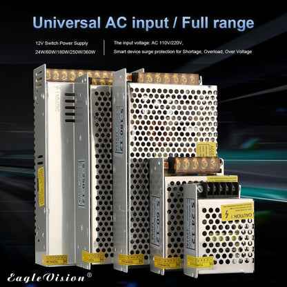 AC 110 / 220V ถึง DC 12V 15A 180W อะแดปเตอร์ AC-DC Converter ขั้นตอนลงโมดูล, 15A 180W