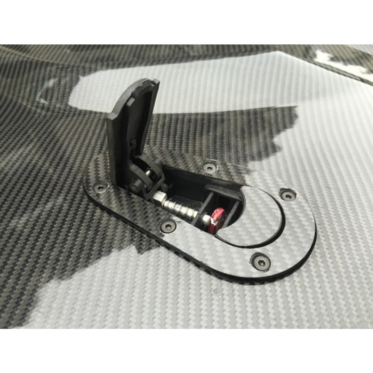 คู่รถคาร์บอนไฟเบอร์ล็อคดัดแปลงล็อคทั่วไป Racing รถล็อค, Carbon Grey, (Black), with Keys(Carbon）