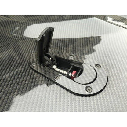 คู่รถคาร์บอนไฟเบอร์ล็อคดัดแปลงล็อคทั่วไป Racing รถล็อค, Carbon Grey, (Black), with Keys(Carbon）