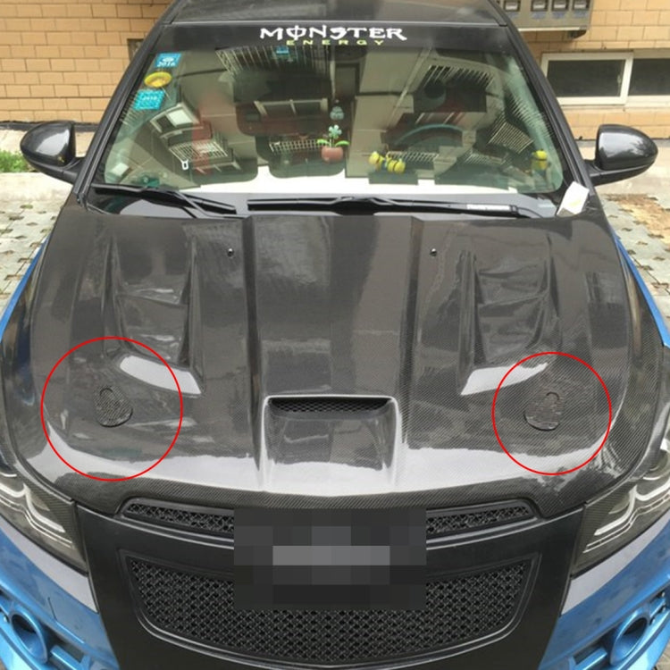 คู่รถคาร์บอนไฟเบอร์ล็อคดัดแปลงล็อคทั่วไป Racing รถล็อค, Carbon Grey, (Black), with Keys(Carbon）