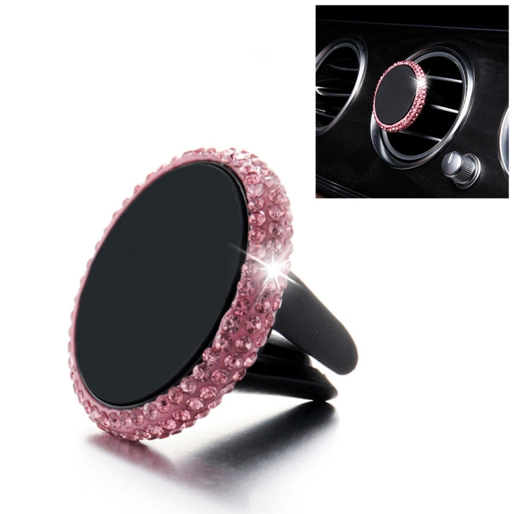 ที่วางโทรศัพท์มือถือในรถยนต์ Diamond Magnetic Air Outlet, Air Outlet e Holder(Colour), Air Outlet Holder(Pink)