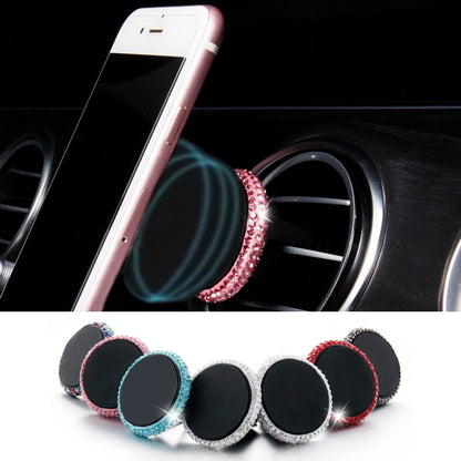 ที่วางโทรศัพท์มือถือในรถยนต์ Diamond Magnetic Air Outlet, Air Outlet e Holder(Colour), Air Outlet Holder(Pink)