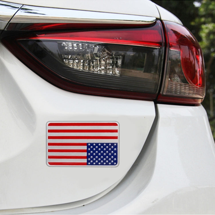 รถ-จัดแต่งทรงผมรูปสี่เหลี่ยมผืนผ้า USA Flag รูปแบบสุ่มสติกเกอร์ตกแต่ง, USA Flag Rectangle Shape