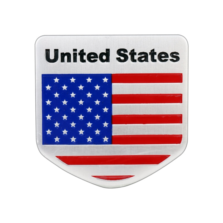 รถ-จัดแต่งทรงผมรูปทรงครึ่งวงกลม USA Flag รูปแบบสุ่มสติกเกอร์ตกแต่ง, USA Flag Semicircle Shape