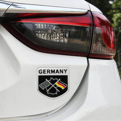 รถ-จัดแต่งทรงผมธงเยอรมันรูปแบบสุ่มสติกเกอร์ตกแต่ง, German Flag Shape