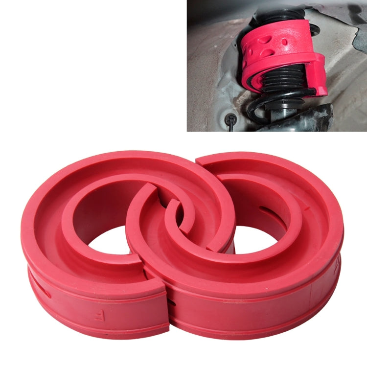 2 PCS Car Auto B + ประเภทโช้คอัพสปริงกันชนเบาะรองนั่งไฟฟ้า, ระยะห่างของสปริง: 38 มม., ความสูงคอลลอยด์: 72 มม. (สีแดง), B+Type(Spring Spacing: 38mm, Height: 72mm)