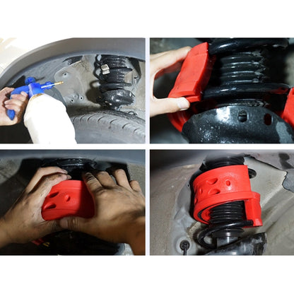 2 PCS Car Auto B + ประเภทโช้คอัพสปริงกันชนเบาะรองนั่งไฟฟ้า, ระยะห่างของสปริง: 38 มม., ความสูงคอลลอยด์: 72 มม. (สีแดง), B+Type(Spring Spacing: 38mm, Height: 72mm)