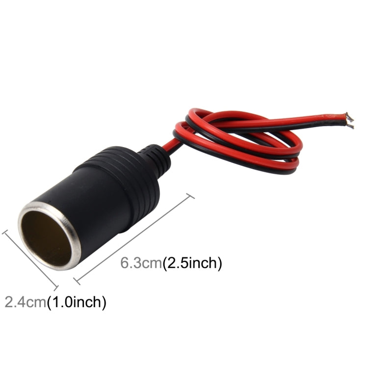 DC 12V ช่องเสียบปลั๊กไฟสำหรับจุดบุหรี่ในรถยนต์, สายไฟต่อความยาวสายเคเบิล: 35 ซม, 12V Length: 35 cm