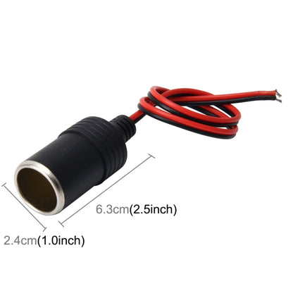 DC 12V ช่องเสียบปลั๊กไฟสำหรับจุดบุหรี่ในรถยนต์, สายไฟต่อความยาวสายเคเบิล: 35 ซม, 12V Length: 35 cm