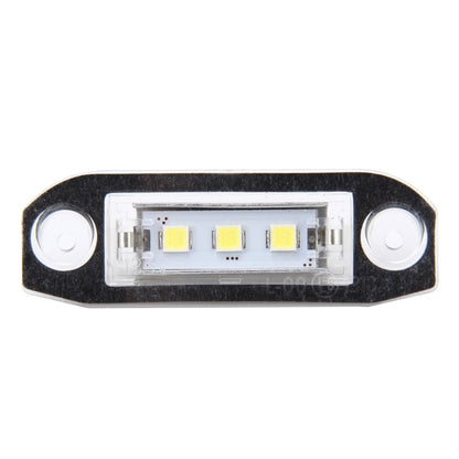 ไฟป้ายทะเบียน PCS 2 ดวงพร้อมหลอดไฟ SMD-5050 3 ดวงสำหรับ Volvo, 2W 120LM, 6000K, DC12V (แสงสีขาว), For Volvo