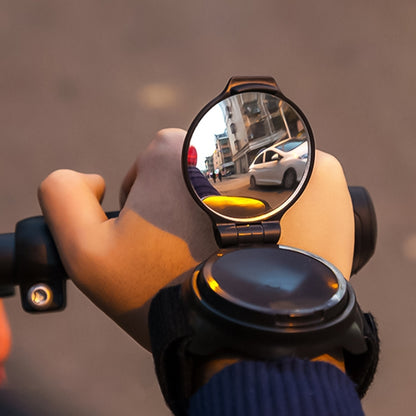 จักรยาน 360 องศากระจกด้านหลังสายรัดข้อมือกระจกมองหลัง, Wrist Strap Rear View Mirror